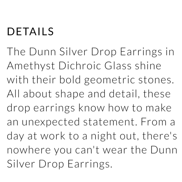 Kendra Scott Dunn Amethyst Dichroic Earrings - Picture 6 of 7